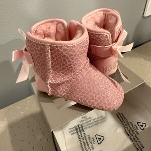 UGG Pink Kids Boots with Bow